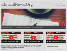 Tablet Screenshot of clinicalnews.org